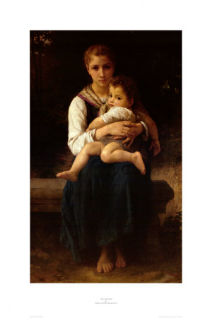 Two Sisters by William-Adolphe Bouguereau